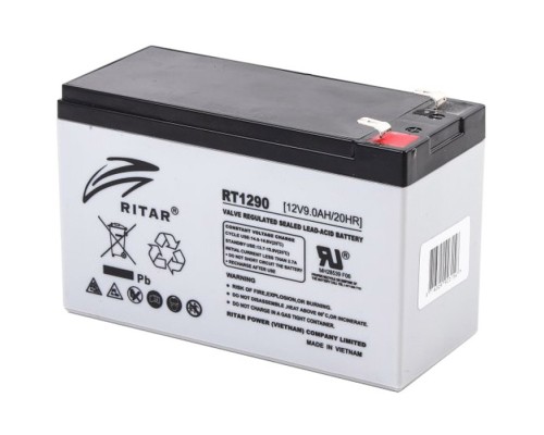 Батарея до ДБЖ Ritar AGM RT1290, 12V-9Ah (RT1290) 