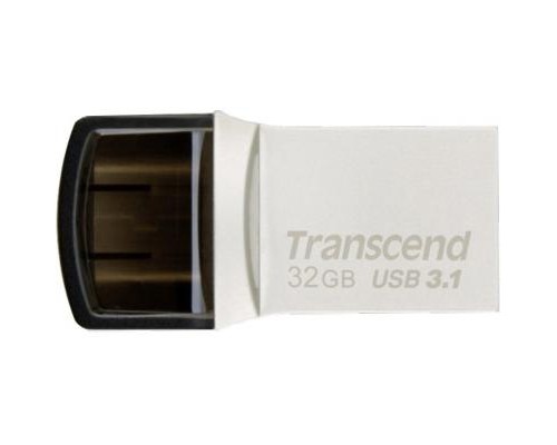 USB флеш накопичувач Transcend 32GB JetFlash 890S Silver USB 3.1 (TS32GJF890S) 