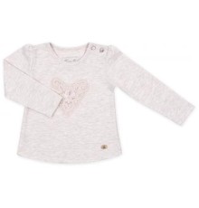 Кофта дитяча Breeze з мереживним серцем (7883-80G-beige)