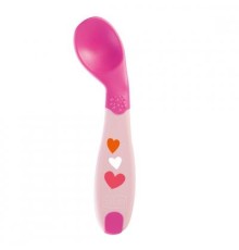 Набір дитячого посуду Chicco Ложка First Spoon 8 м+ (рожева) (16100.10)