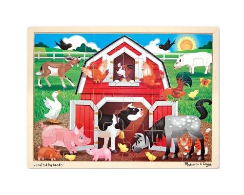 Пазл Melissa&Doug в рамці Ферма, 24 елемента (MD19061)