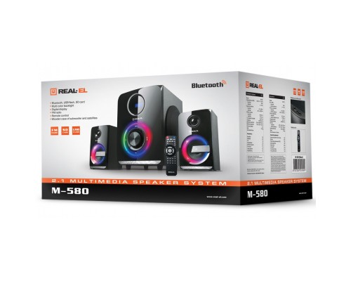 Акустична система REAL-EL M-580 Black 