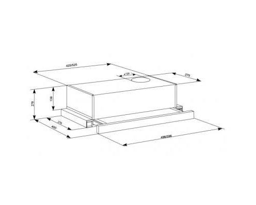 Витяжка кухонна Eleyus LOTUS 470 50 INOX