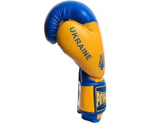 Боксерські рукавички PowerPlay 3021 Ukraine 14oz Blue/Yellow (PP_3021_14oz_Blue-Yellow)