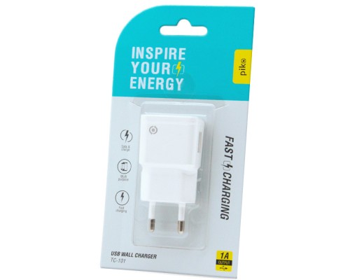 Зарядний пристрій Piko TC-101 (1USB1A) (white) (1283126477553)
