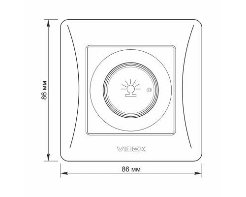 Світлорегулятор Videx BINERA 600Вт (VF-BNDM600-W)
