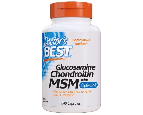 Вітамінно-мінеральний комплекс Doctor's Best Глюкозамін & Хондроитин & МСМ, OptiMSM, 240 капсул (DRB-00081) Вітамінно-мінеральний комплекс Doctor's Best Глюкозамін & Хондроитин & МСМ, OptiMSM, 240 капсул (DRB-00081)
