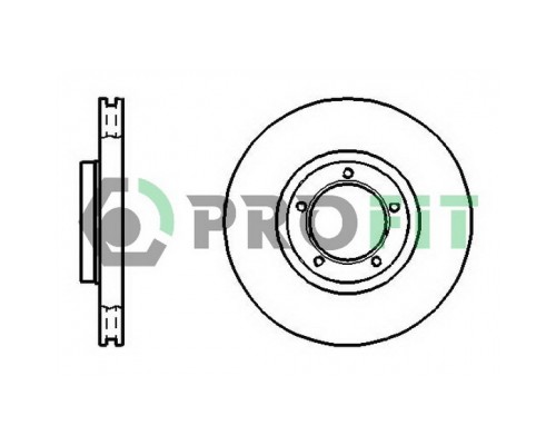 Гальмівний диск Profit 5010-0848