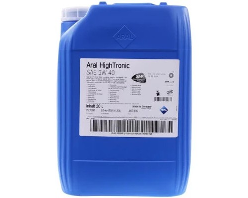 Моторна олива Aral HighTronic 5W-40, 20 л (7117)