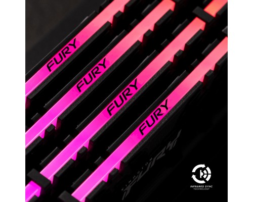 Модуль пам'яті для комп'ютера DDR4 32GB (4x8GB) 3600 MHz Renegade RGB Black Kingston Fury (ex.HyperX) (KF436C16RBAK4/32) Модуль пам'яті для комп'ютера DDR4 32GB (4x8GB) 3600 MHz Renegade RGB Black Kingston Fury (ex.HyperX) (KF436C16RBAK4/32)