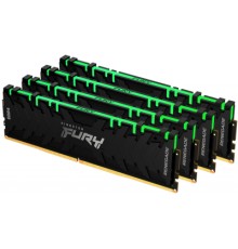Модуль пам'яті для комп'ютера DDR4 32GB (4x8GB) 3600 MHz Renegade RGB Black Kingston Fury (ex.HyperX) (KF436C16RBAK4/32)