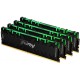 Модуль пам'яті для комп'ютера DDR4 32GB (4x8GB) 3600 MHz Renegade RGB Black Kingston Fury (ex.HyperX) (KF436C16RBAK4/32)