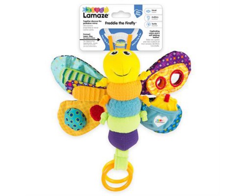 Іграшка на коляску Lamaze Метелик із прорізувачем і пискавкою (L27024)