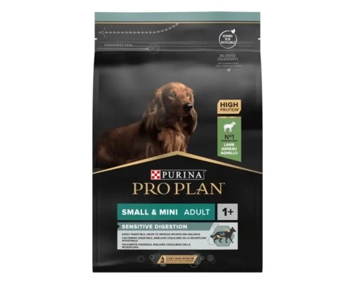 Сухий корм для собак Purina Pro Plan Small&Mini Sensitive Digestion зі смаком ягняти 3 кг (7613036611268)