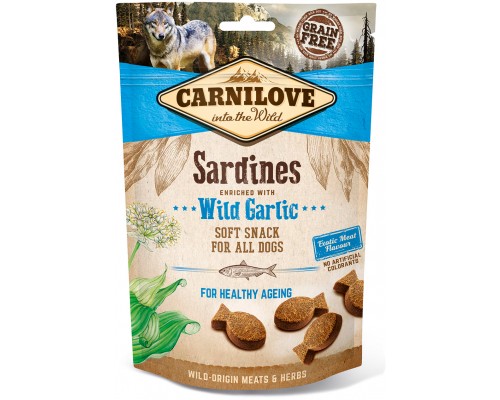 Ласощі для собак Carnilove Semi Moist зі сардиною і черемшею 200 г (8595602528899)
