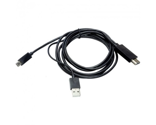 Кабель мультимедійний HDMI to microUSB (11 pin) + USB, 1.8m, (MHL) PowerPlant (CA910861) Кабель мультимедійний HDMI to microUSB (11 pin) + USB, 1.8m, (MHL) PowerPlant (CA910861)