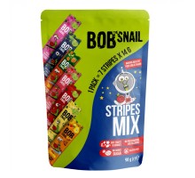 Цукерка Bob Snail асорті страйпи фруктово-ягідні 100 г (4820219343851)
