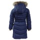 Пальто дитяче Huppa YASMINE 12020055 темно-синій 128 (4741468561097)