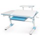 Парта Evo-kids Darwin Blue з полицею (Evo-502 B+полка Evo-513)