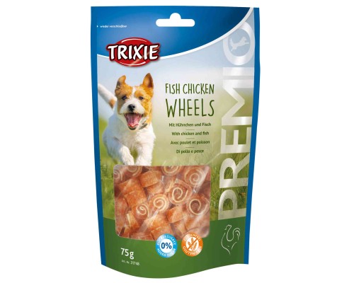 Ласощі для собак Trixie PREMIO Fish Chicken Wheels 75 г (4011905317489)