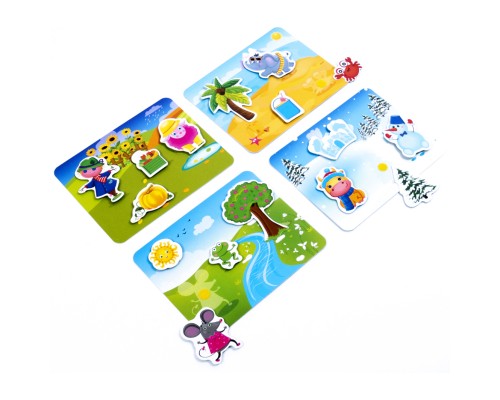 Розвиваюча іграшка Vladi Toys Гра з липучками Яка пора року (укр) (VT1302-25)