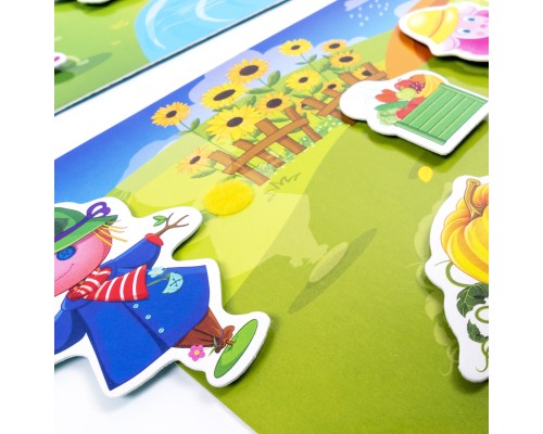 Розвиваюча іграшка Vladi Toys Гра з липучками Яка пора року (укр) (VT1302-25)
