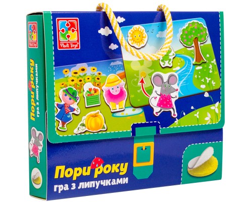 Розвиваюча іграшка Vladi Toys Гра з липучками Яка пора року (укр) (VT1302-25)