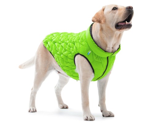 Курточка для тварин Collar AiryVest UNI двостороння XS 28 салатово-чорна (2512)