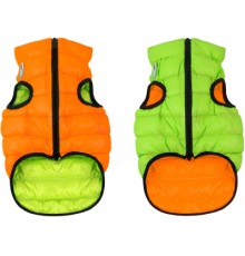 Курточка для тварин Airy Vest двостороння S 40 помаранчево-салатова (1617)
