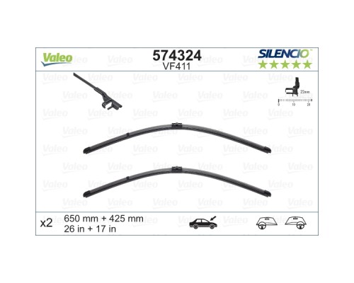 Щітка склоочисника Valeo 574324