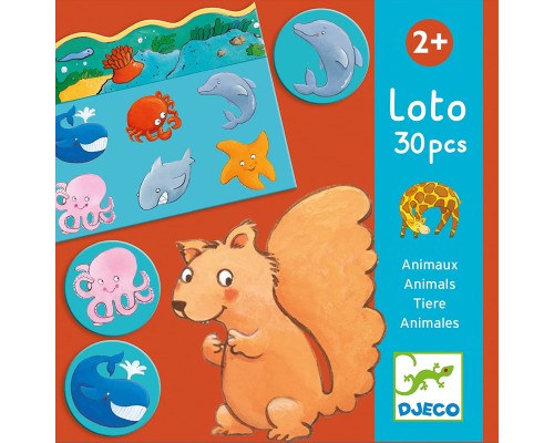 Настільна гра Djeco Дитяче лото Тварини (DJ08120)