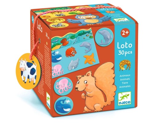 Настільна гра Djeco Дитяче лото Тварини (DJ08120)