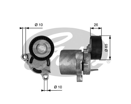 Ролик натягувача ременя Gates T39403