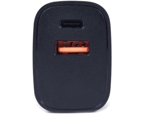 Зарядний пристрій Gembird USB-A + USB-C (PD 18W + QC3.0 18W) (TA-UQC3-03)
