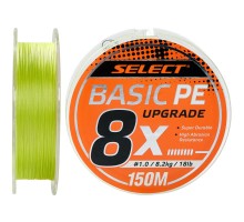 Шнур Select Basic PE 8x 150m Light Green 1.5/0.18mm 22lb/10kg (1870.31.41)