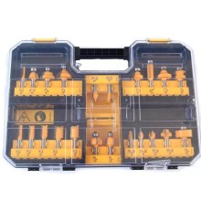 Набір фрез DeWALT діаметр хвостовика 8 мм, 22 шт. (DT90017)