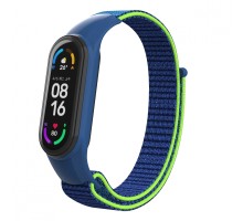 Ремінець до фітнес браслета Armorstandart нейлоновий для Xiaomi Mi Band 7/6/5/4 Blue/Green (ARM67844)