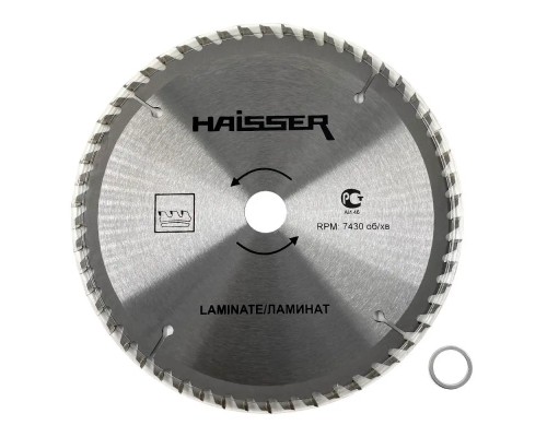 Диск пильний HAISSER по ламінату - 185х20 54 зуб. (22488)