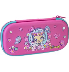 Пенал Cool For School 1 відділення з органайзером фуксія (QT-5634-Rosered)