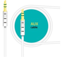 Кабель мультимедійний AUX 1.0m CB-AW11 white Piko (1283126489167)