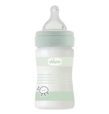 Пляшечка для годування Chicco Well-Being Colors з силіконовою соскою 0м+ 150 мл (28711.31)