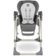 Стілець для годування Lionelo 2 в 1 Laurice Grey Stone з функцією гойдалки (LO-LAURICE GREY STONE)