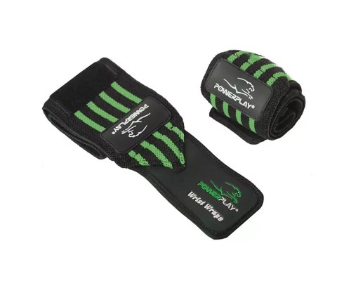 Бинт для спорту PowerPlay 3081 Чорно-Зелений (PP_3081_Black/Green)
