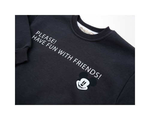 Спортивний костюм дитячий Smile флисовий (23163-98B-gray)