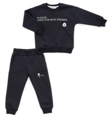 Спортивний костюм дитячий Smile флисовий (23163-98B-gray)