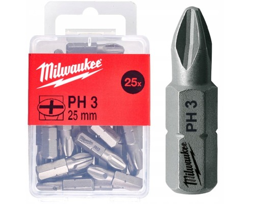 Набір біт Milwaukee PH3, 25мм, 25шт (4932399588)