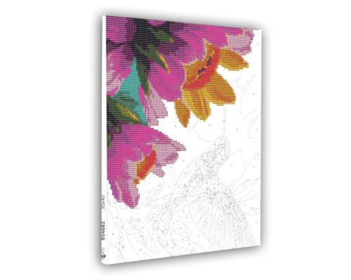 Картина по номерам Santi Колібрі алмазна мозаїка 30*40 см (954682)