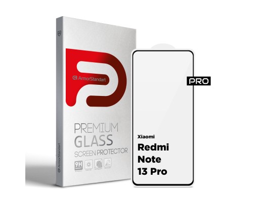 Скло захисне Armorstandart Pro Xiaomi Redmi Note 13 Pro 5G Black (ARM71828)