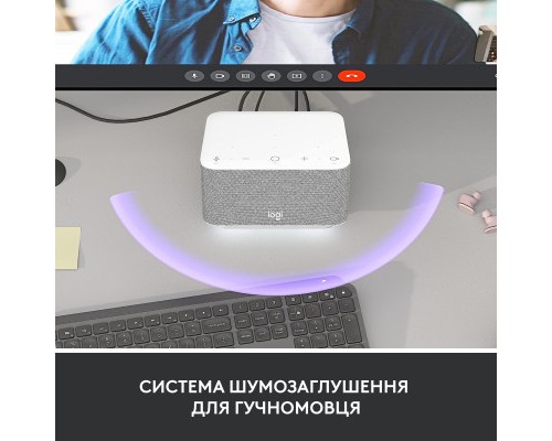 Порт-реплікатор Logitech Logi Dock - WHITE - USB - EMEA - UC (L986-000030)