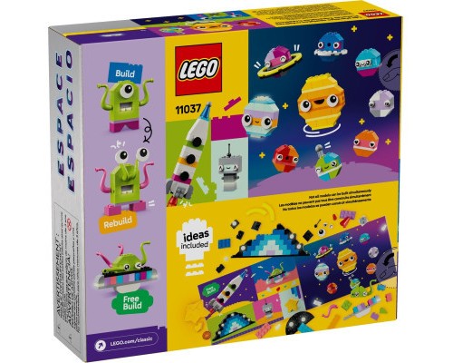 Конструктор LEGO Classic Творчі космічні обʼєкти 450 деталей (11037)
